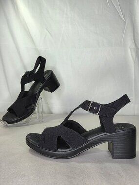 LifeStride Everly Washable Block Heel Strappy Sandals, 9 Wide